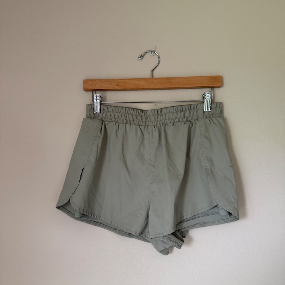 Girlfriend Collective Sage Green Athletic Shorts Size Medium